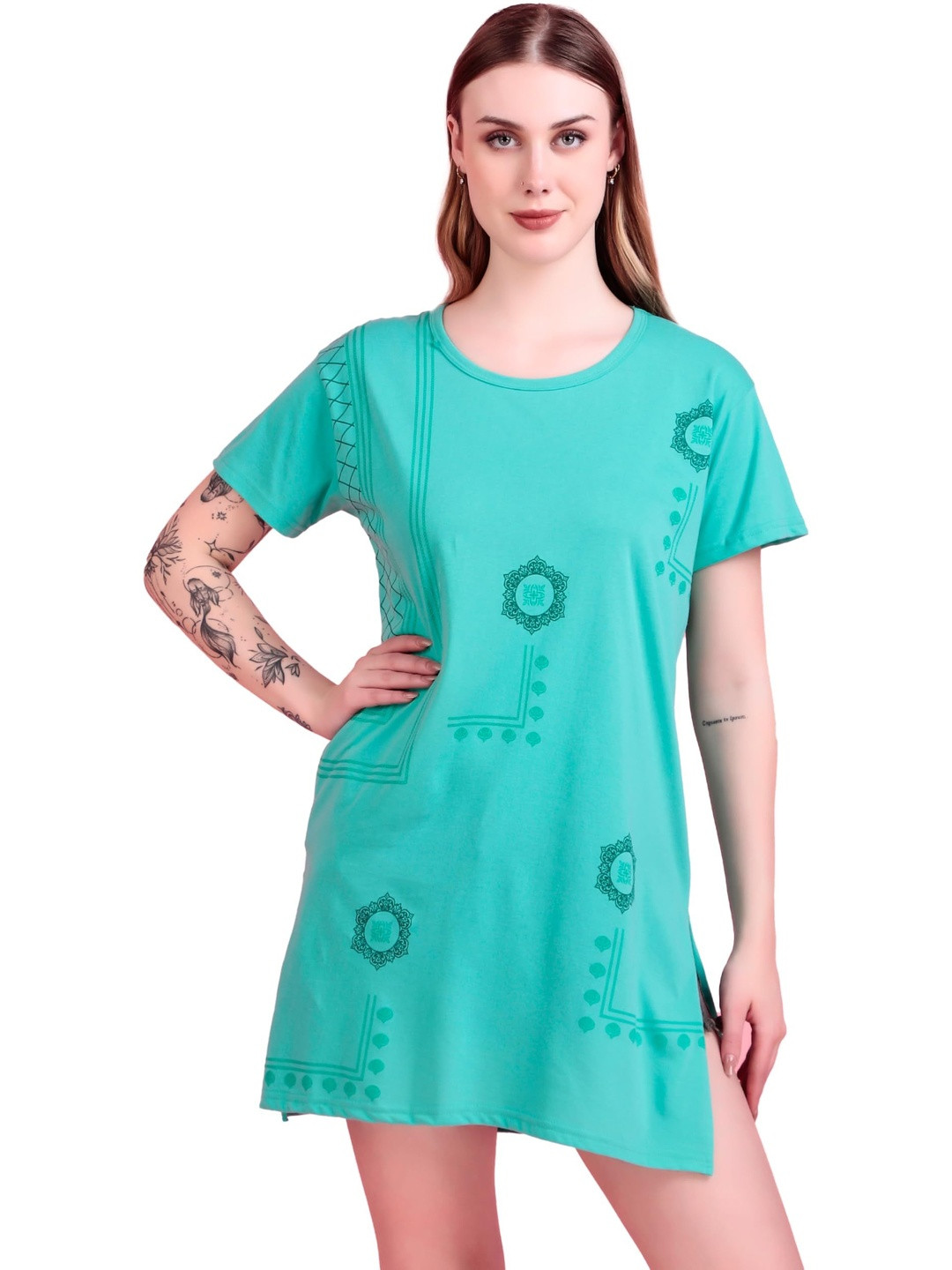 D-LINE Women Floral Printed Lounge T-shirt