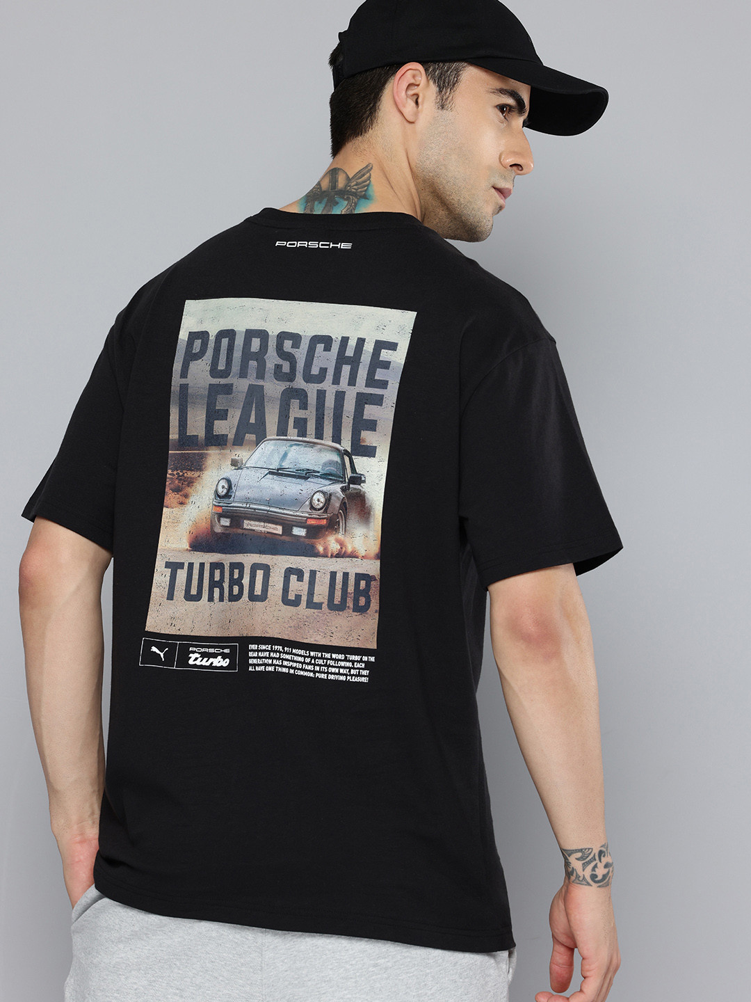 Puma Porsche Legacy Oversized Fit Graphic Printed Pure Cotton T-shirt