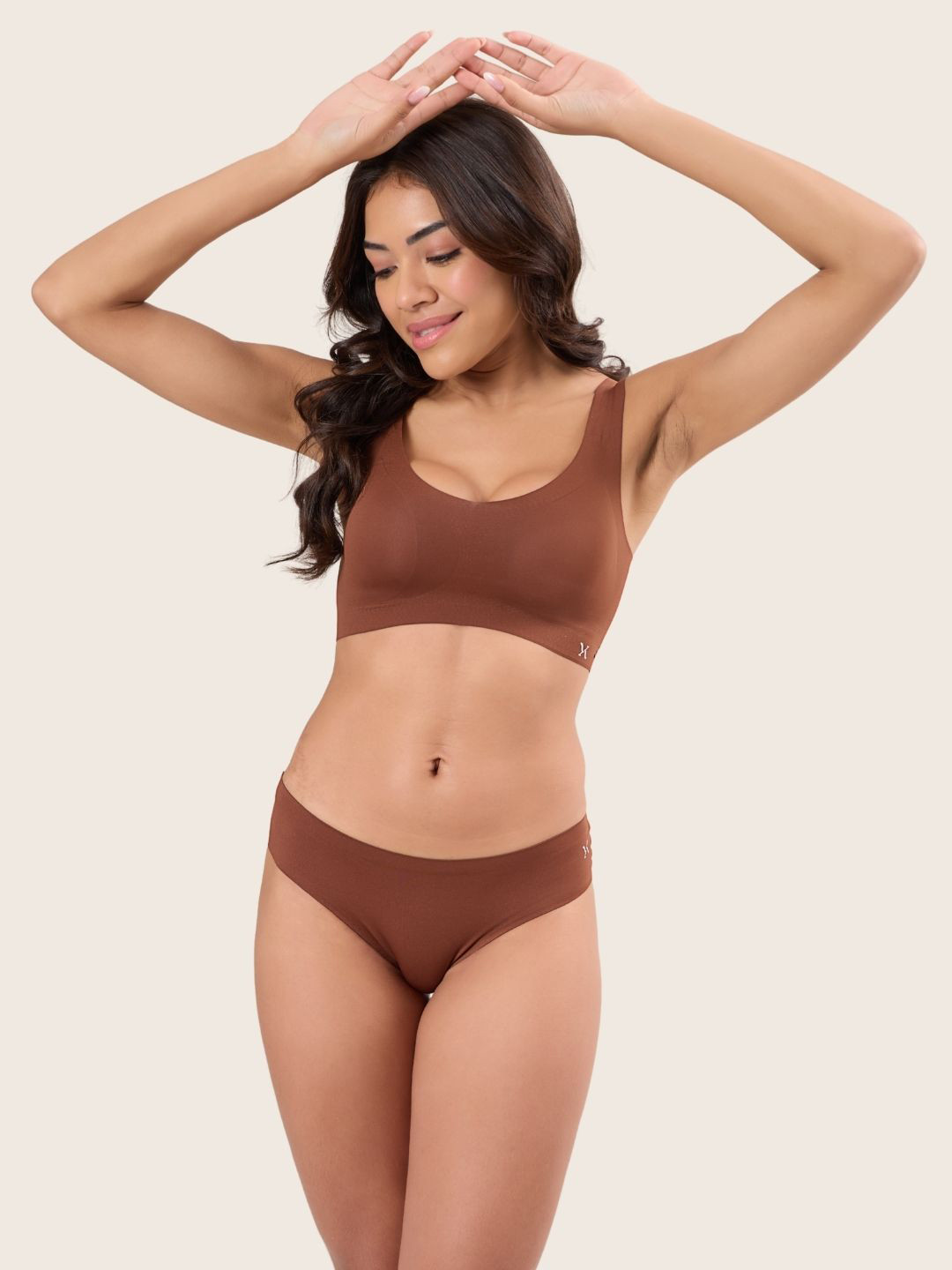 Krvvy Women's Breathable & Cotton Crotch Seamless Bikini Briefs