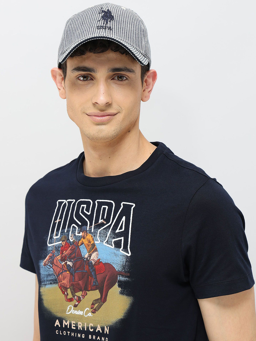 U.S. Polo Assn. Denim Co. Men Printed Cotton Baseball Cap