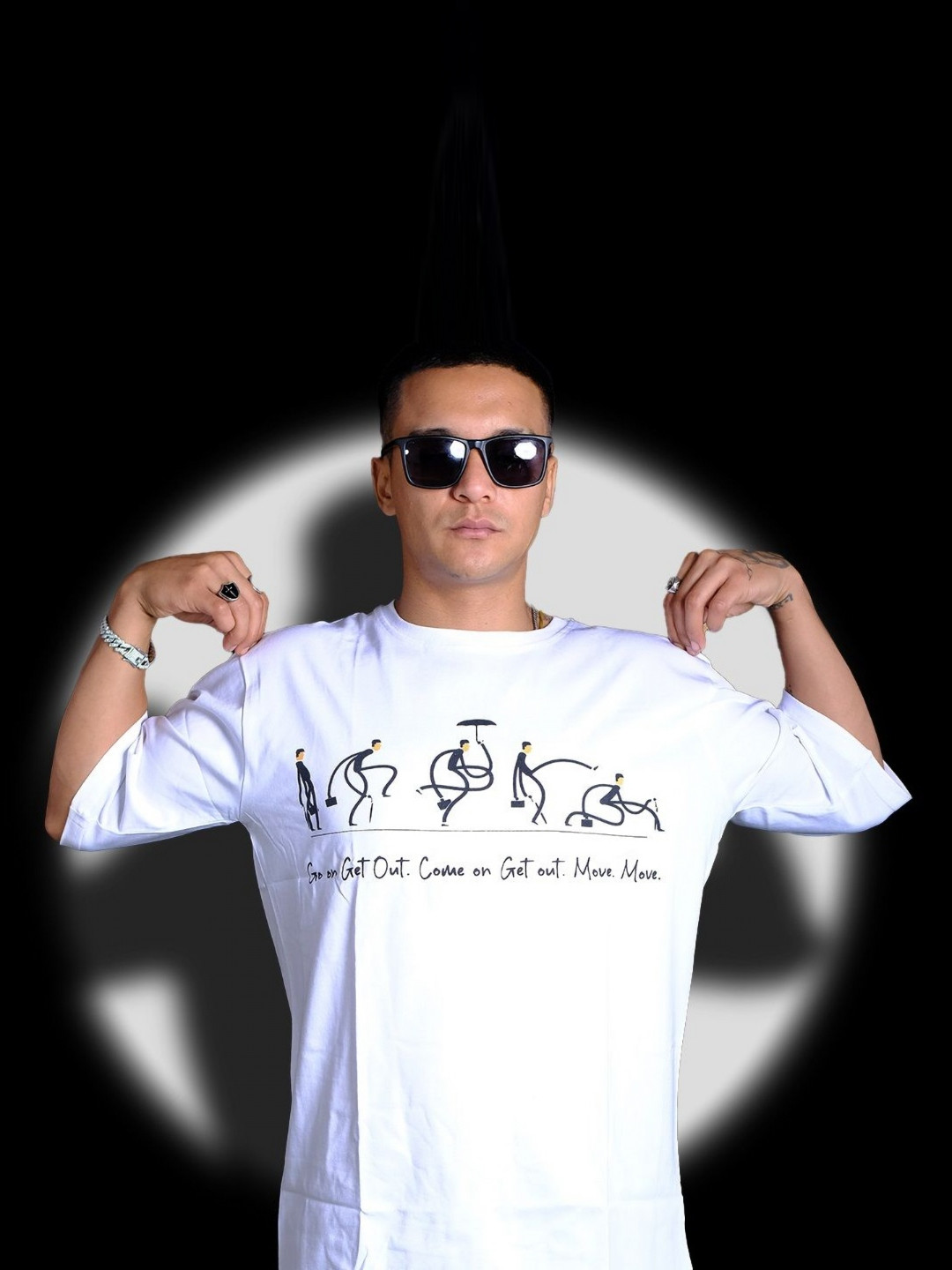 Backkbencherz Men Graphic Printed Relaxed Fit Cotton Casual T-shirt