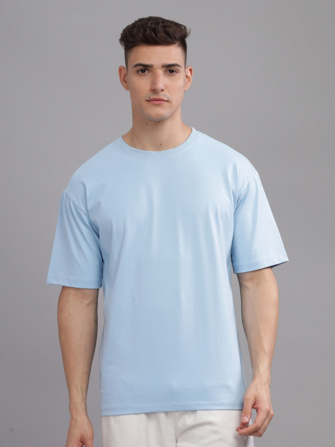 SOLACEACTIVE Dragon Graphic Printed Drop-Shoulder Sleeves Relaxed Fit T-shirt