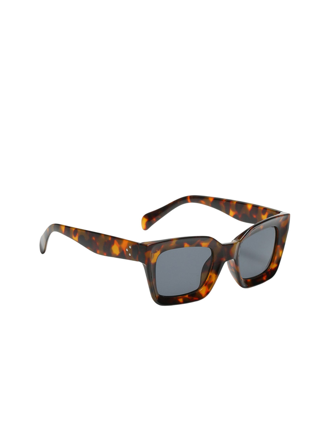 4Flaunt Dotted Series 3 Dots Unisex UV Protected Square Sunglasses 4F-17050SG-DEMIGREY
