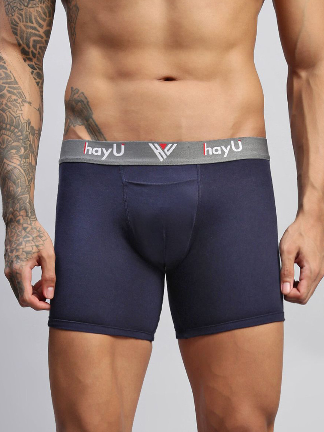 HAYU Men Low Rise Long Briefs HUBB_009_BU_S_1PC-IRIS
