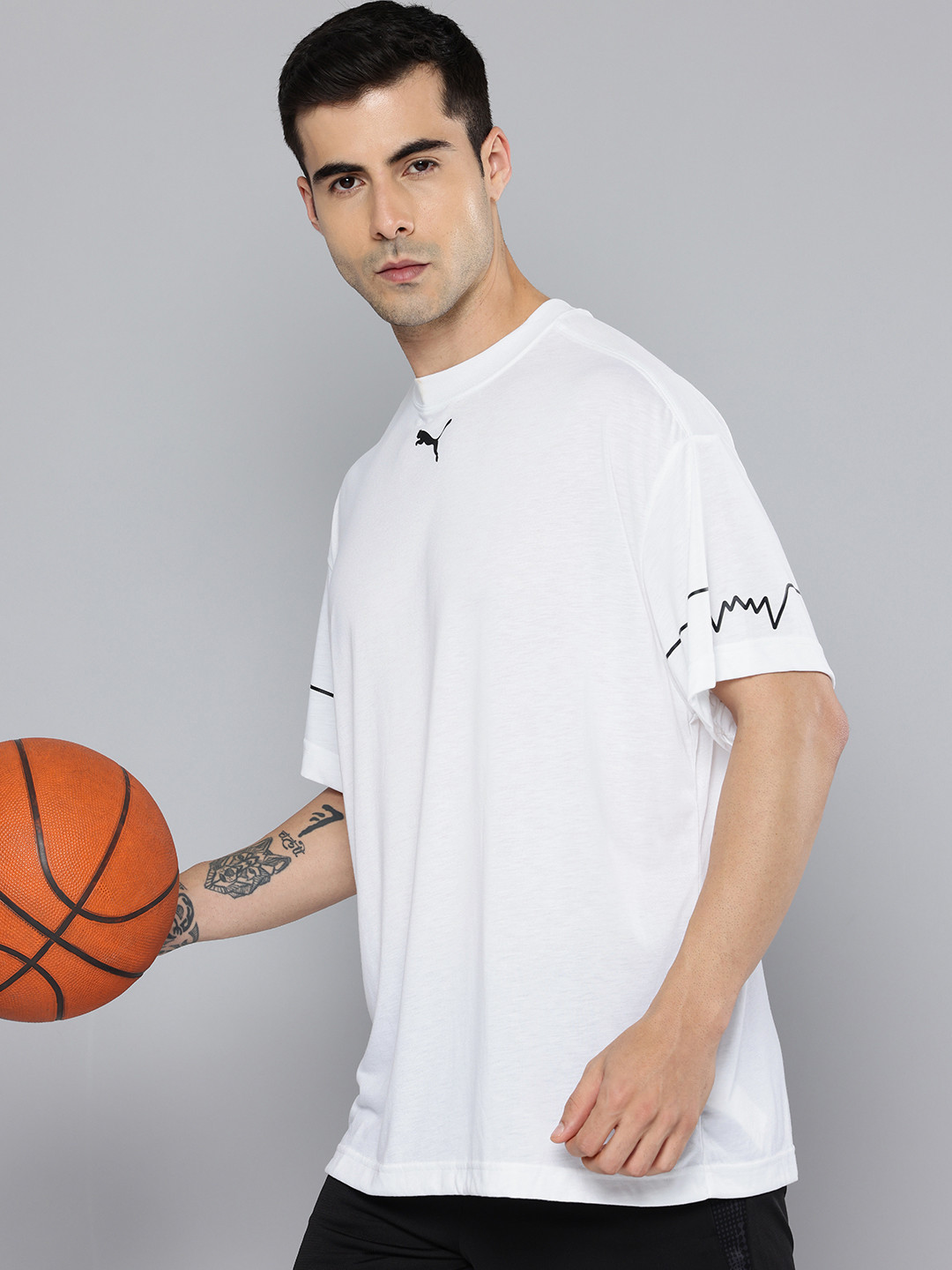Puma TeamJAWS Post Game Oversized Basketball T-shirt