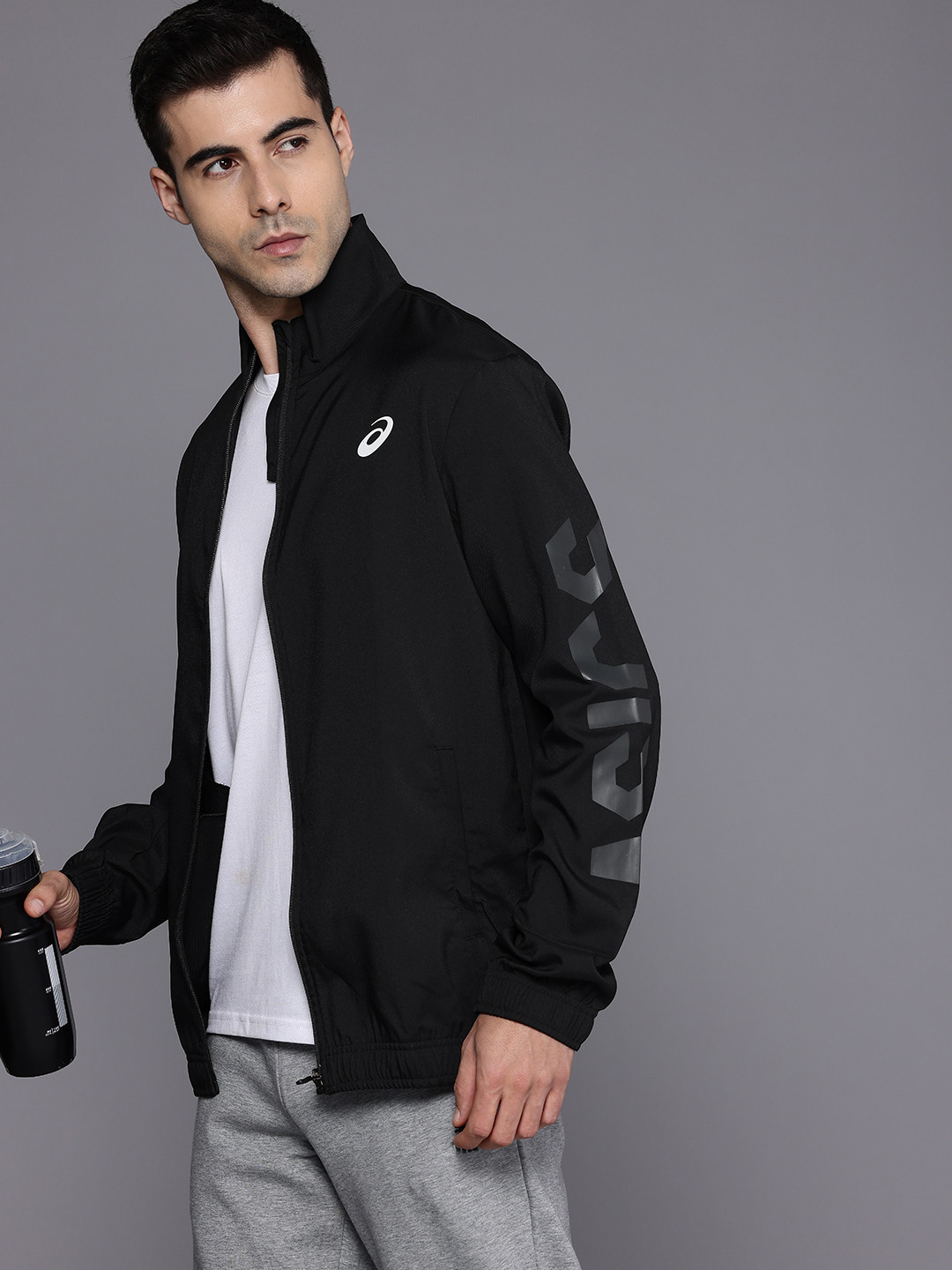 ASICS Solid Running Sporty Jacket