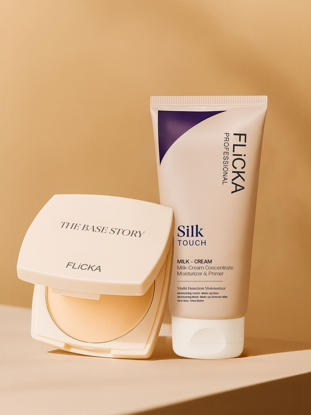 FLiCKA Set Of Matte Compact & Cream Primer - 8.5g - 60g