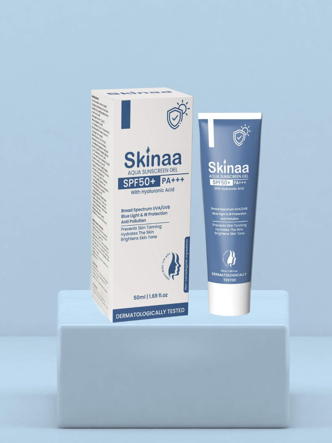 SKINAA Aqua SPF 50+ PA+++ Sunscreen with Hyaluronic Acid - 50 ml