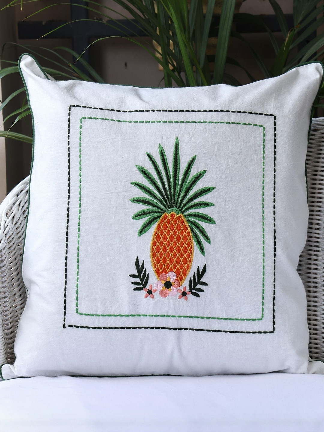 Sangria Tropical Essence Square Cushion Covers