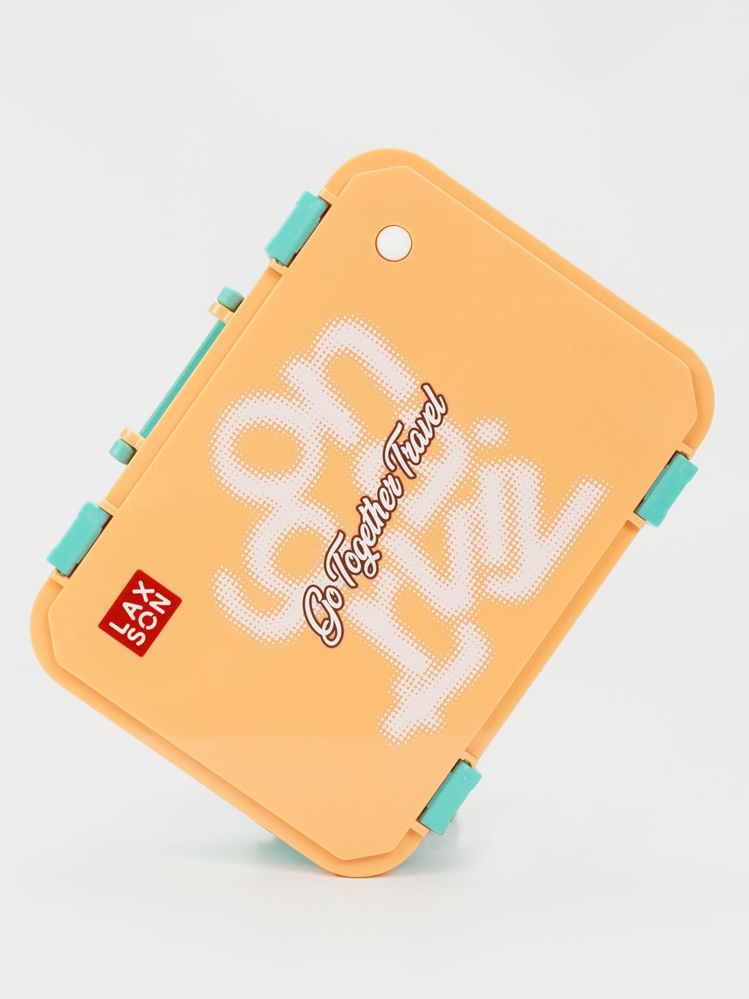 Little Surprise Box LLP Orange-colored & White Printed Stainless Steel Lunch box