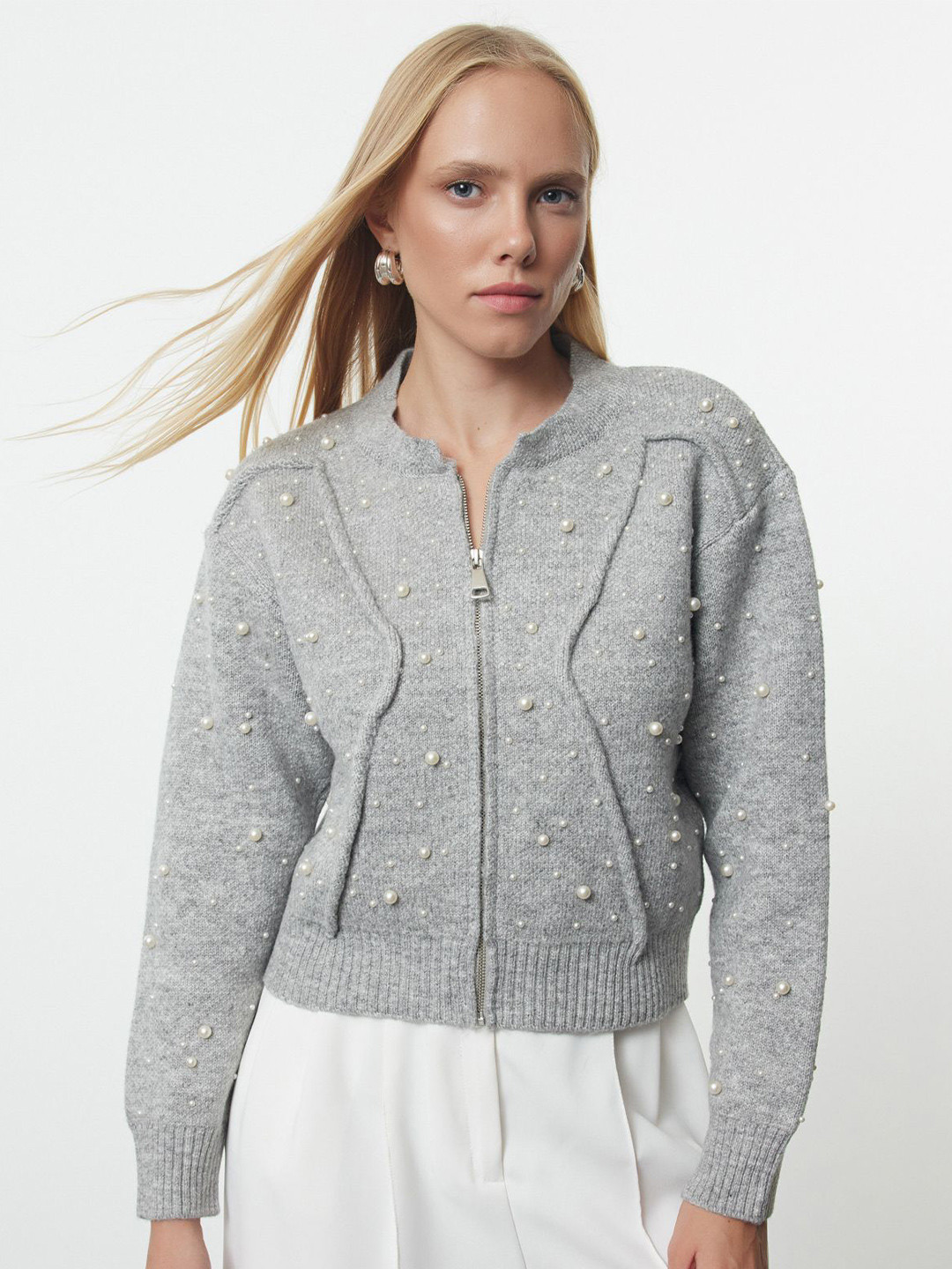 Trendyol Zipper Cardigan