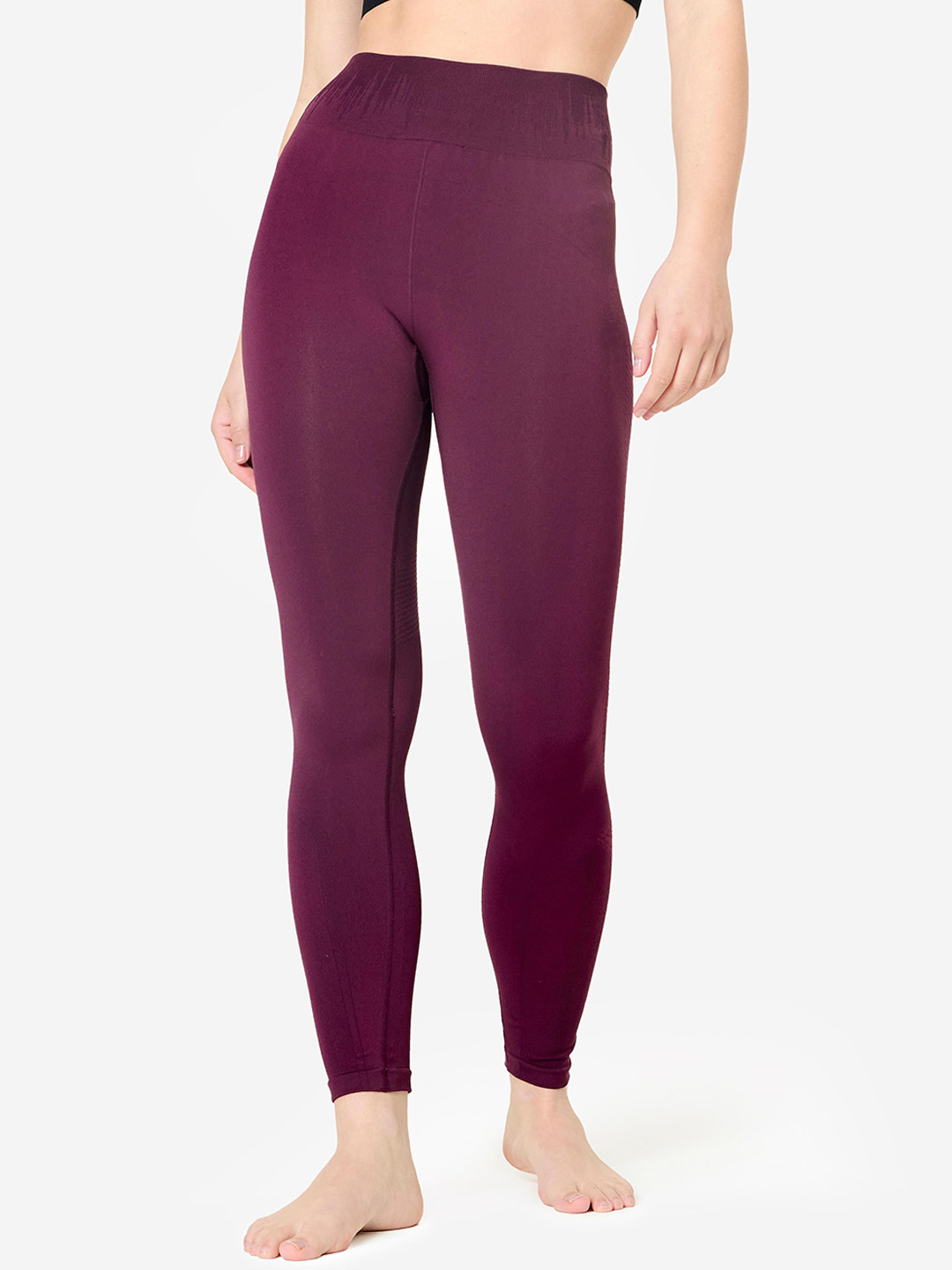 Decathlon Women High-Waisted Second-Skin Long Yoga Tights