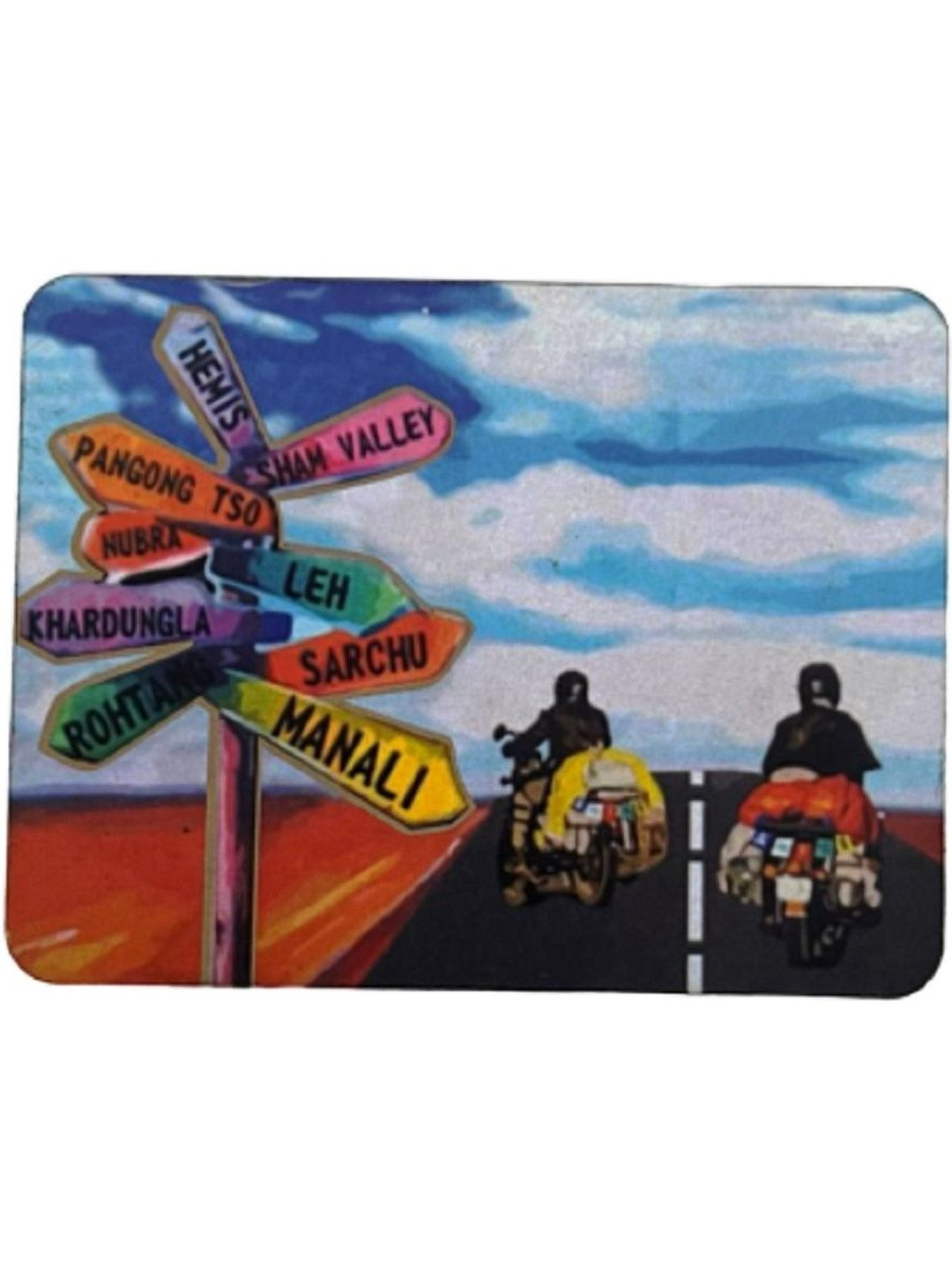 numeroastro Leh Laddakh Bike Tour Fridge Magnet