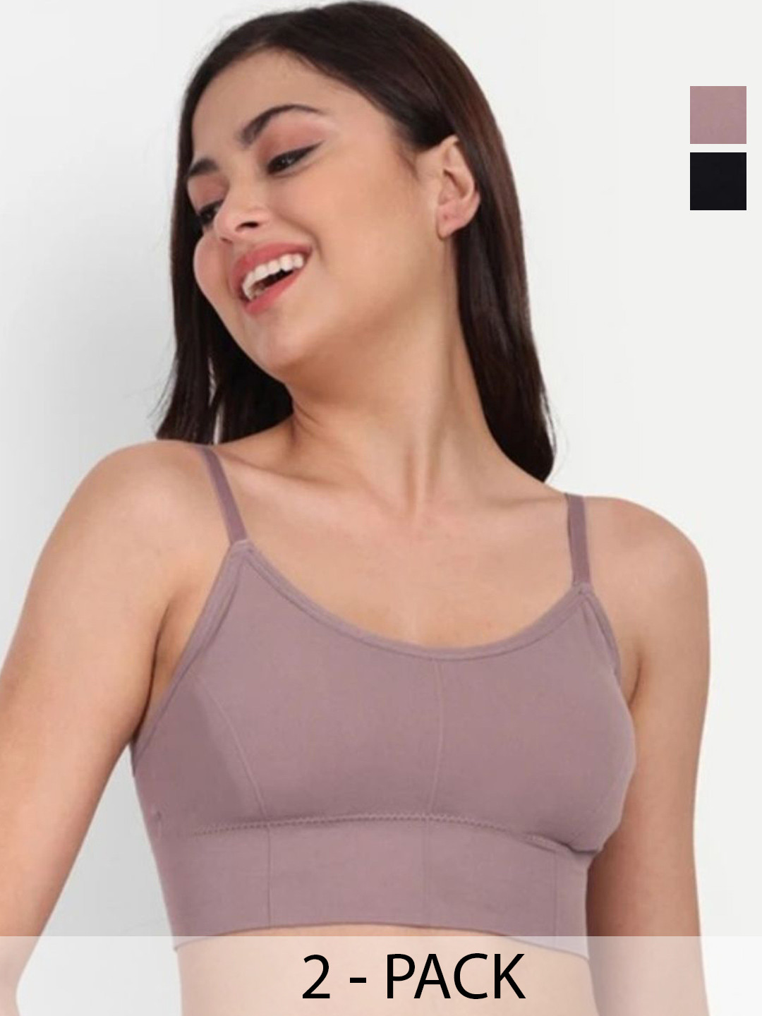 MOJDI POINT Set Of 2 Full Coverage Lightly Padded Bralette Bras