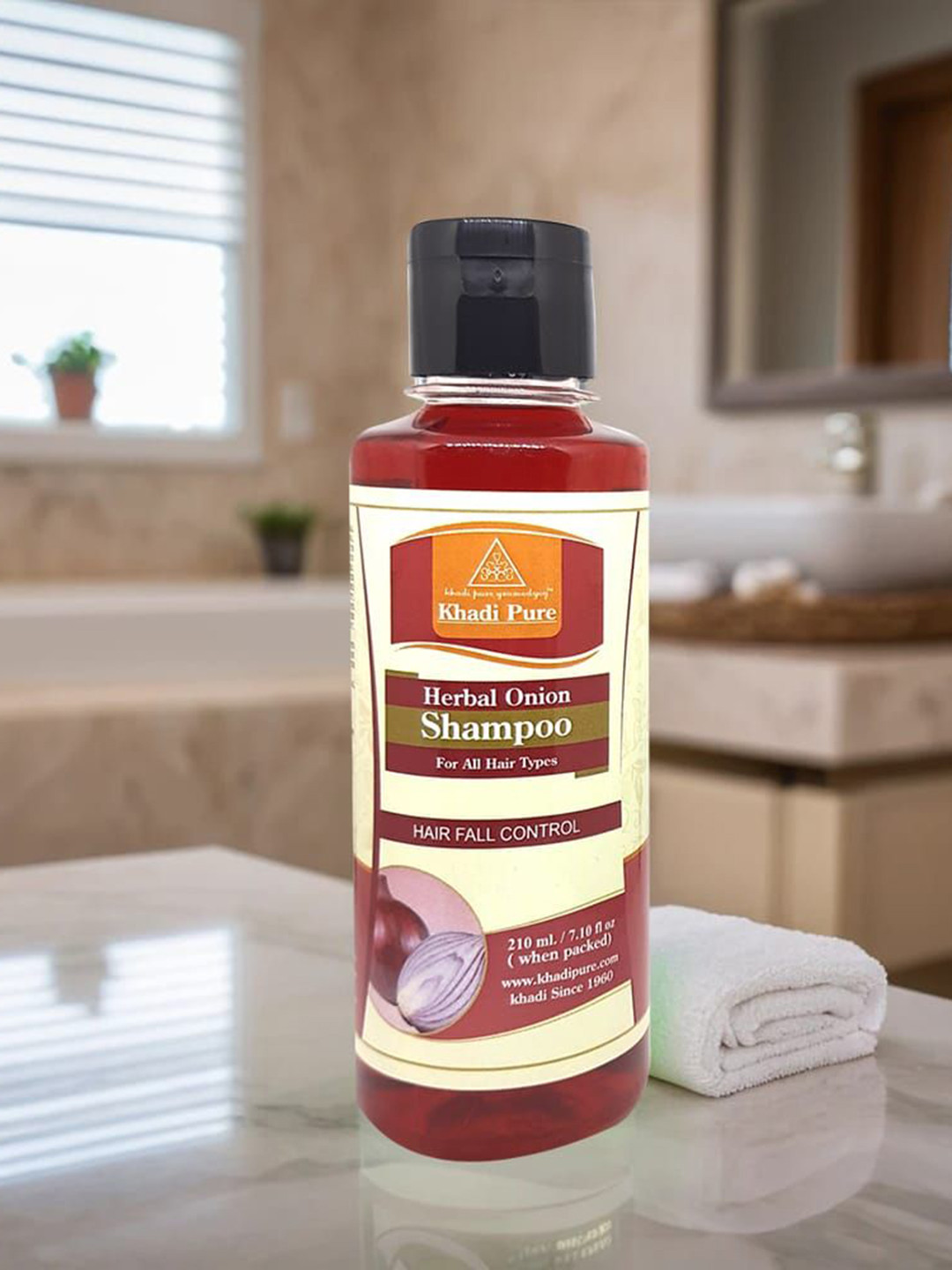 Khadi Pure Herbal Onion Shampoo - 210 ml