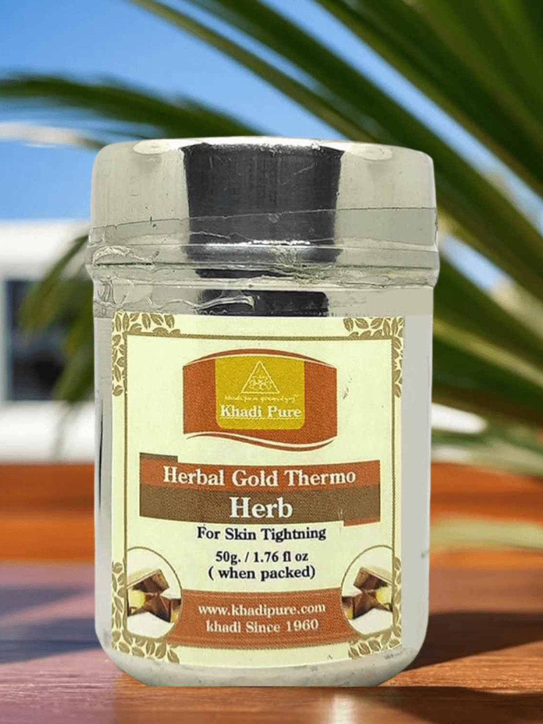 Khadi Pure Set Of 4 Herbal Gold Thermo Herb For Radiant Glow & Skin Brightening -50 g Each