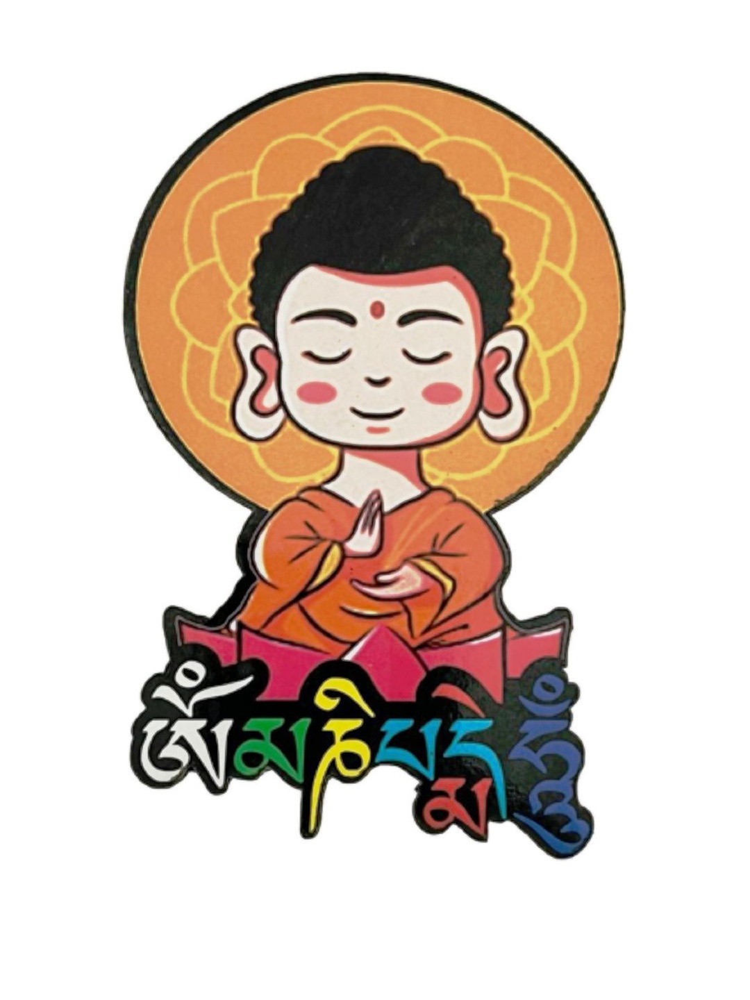 numeroastro Baby Monk Magnetic Sticker in Rubber