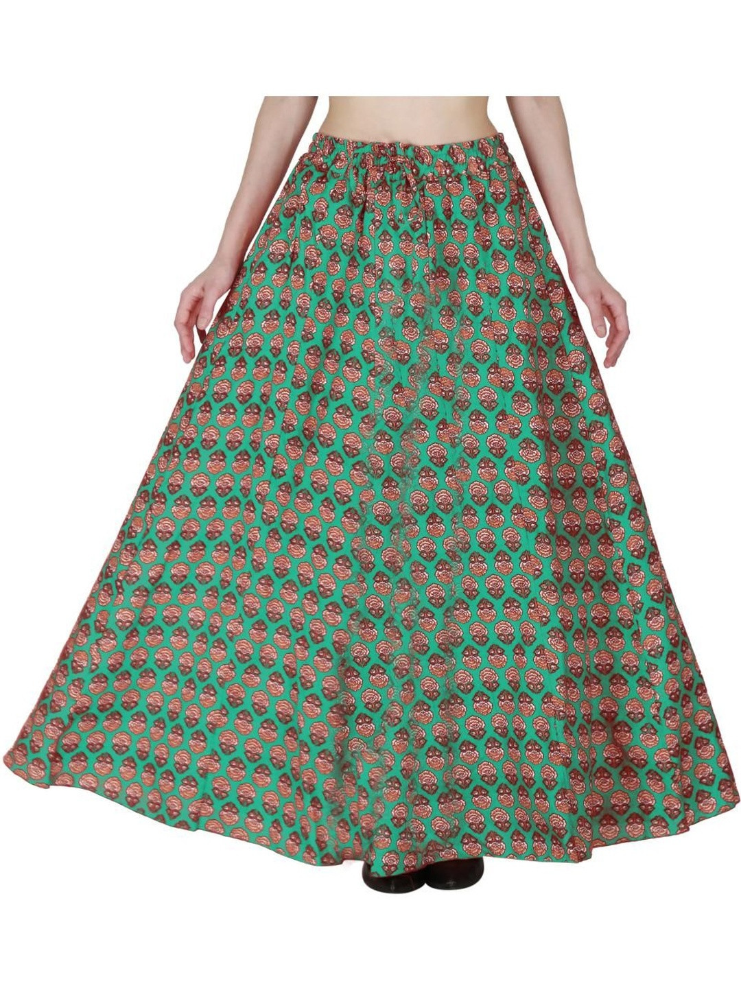 Sttoffa Women Green Pure Cotton Skirt