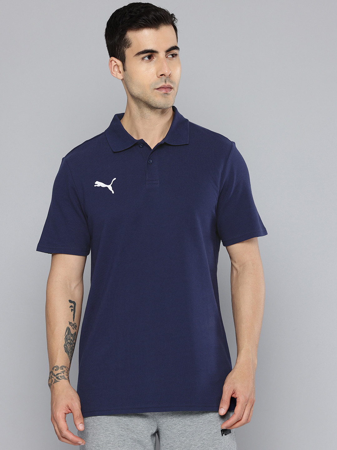 Puma teamGOAL Polo Collar Pure Cotton T-shirt