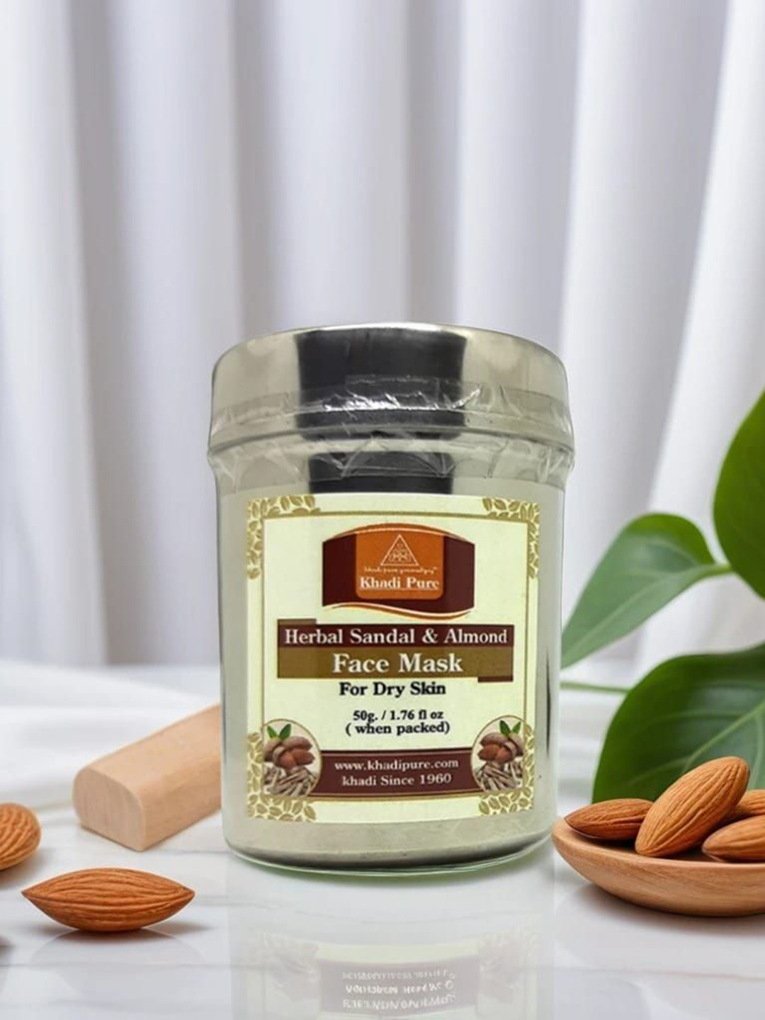 Khadi Pure Set Of 4 Herbal Sandal & Almond Face Mask - 50 g Each
