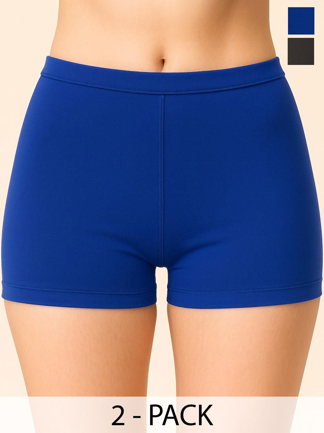 DRAXSTAR Pack Of 2 High Rise Combed Cotton Briefs DRX SBT-33 R Blue,Grey XS-2