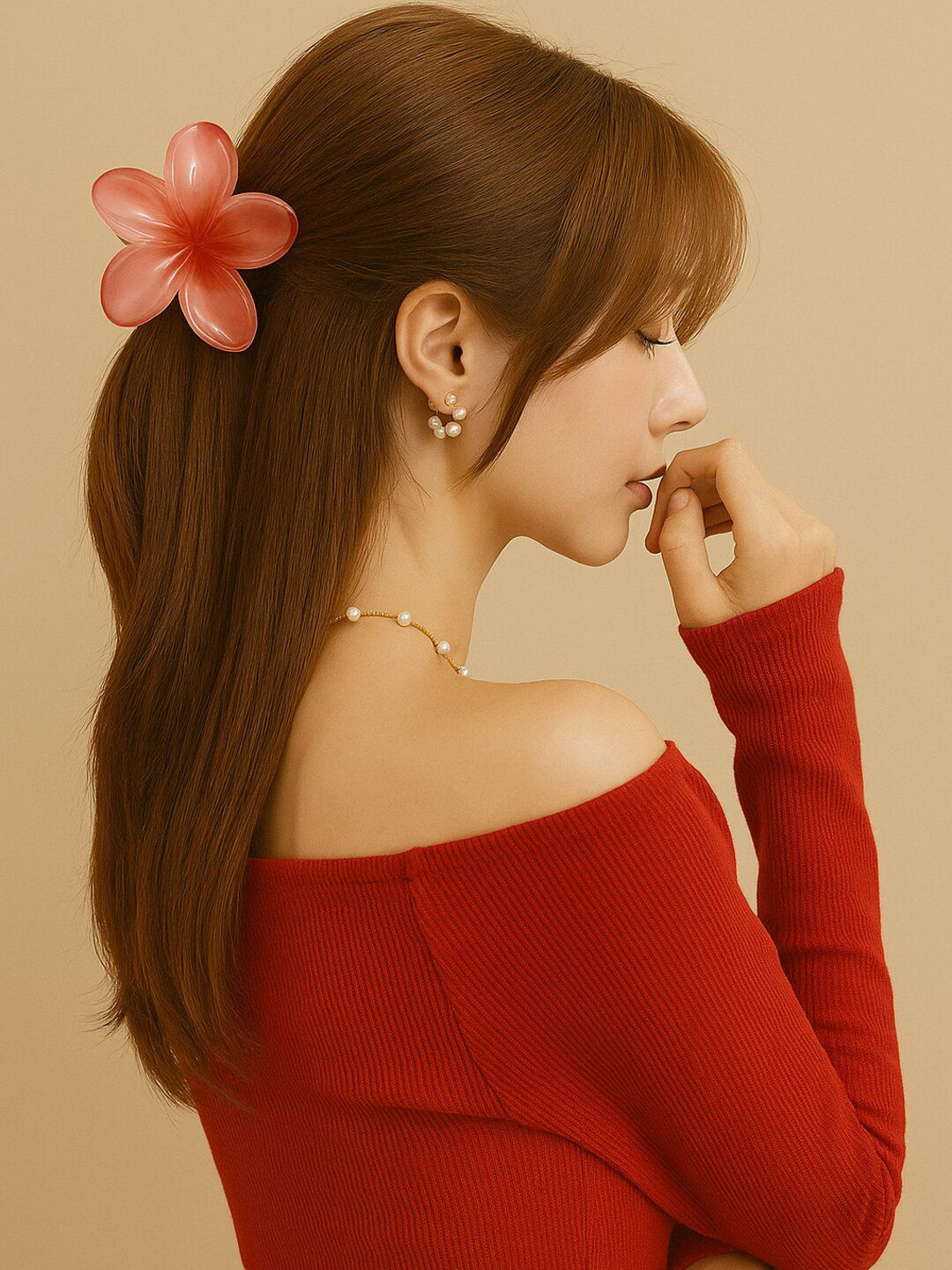 Haute Handles Korean Baby Flower Claw Clip
