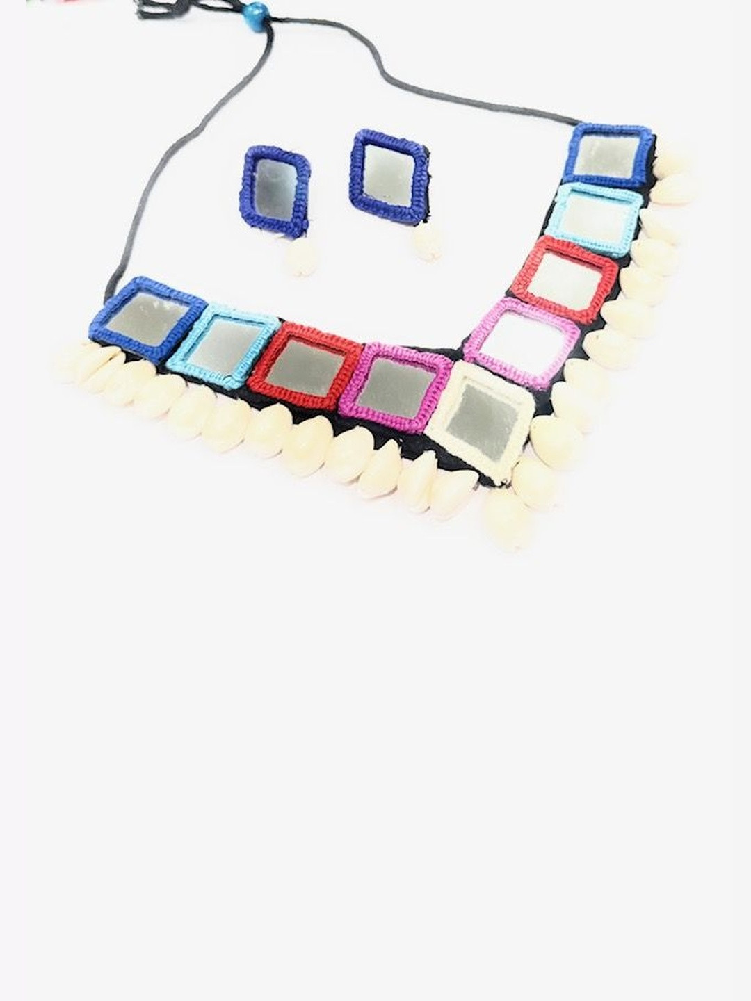 UWISH Women Multicolor Shells Mirror Jewellery Set