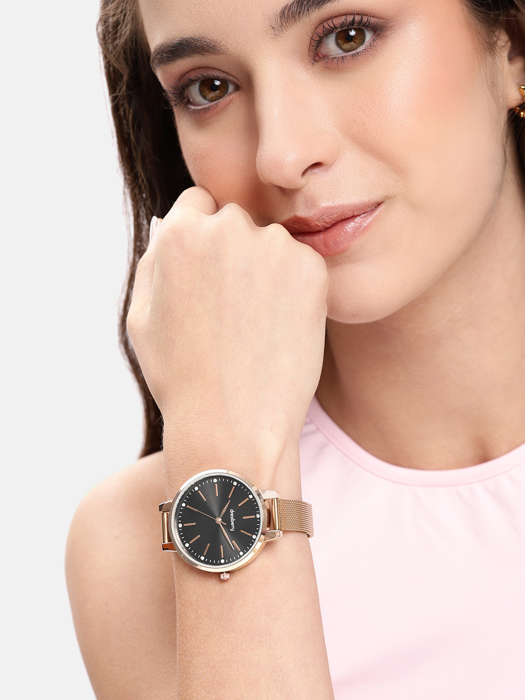 DressBerry Women LUXE Bracelet Style Straps Analogue Watch DBLuxe-611-BK