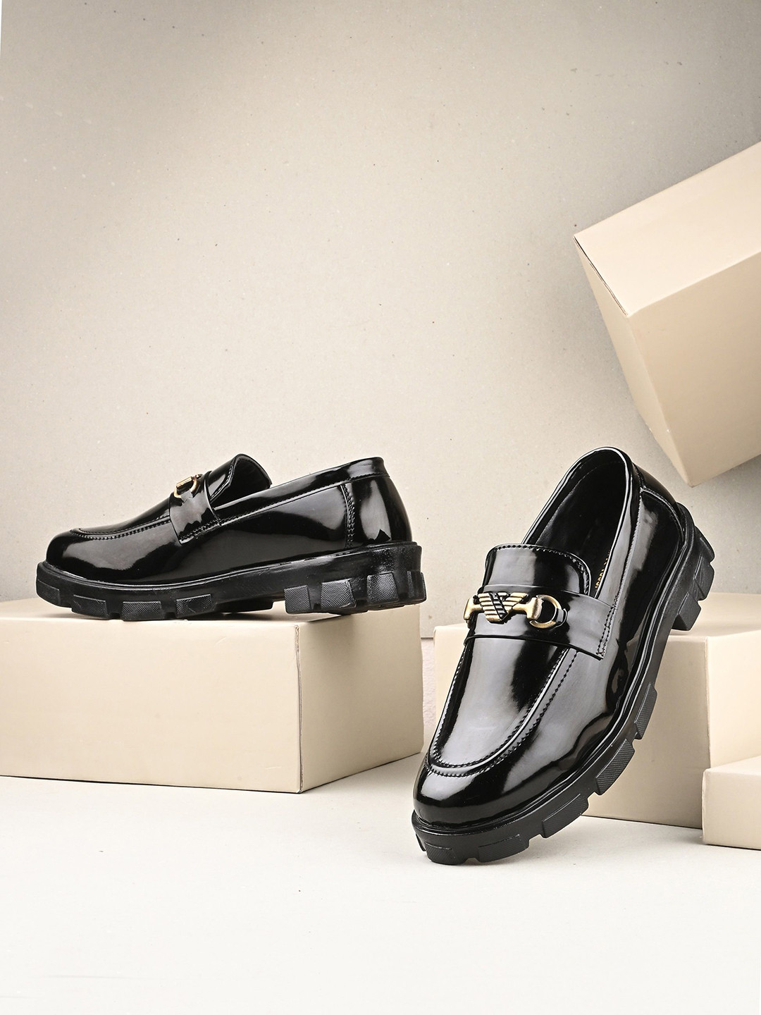 AARAVIN'S Men Horsebit Loafers