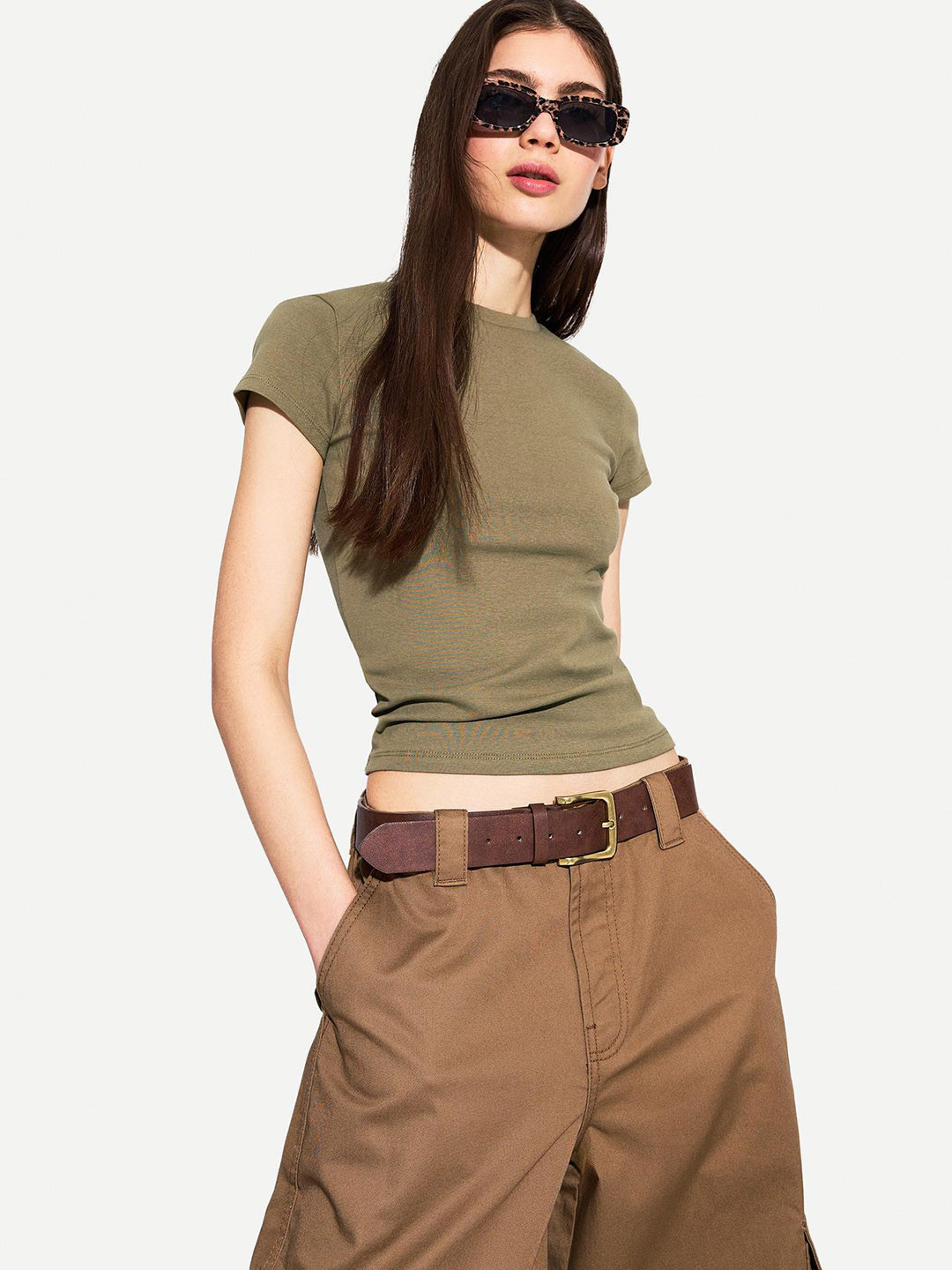 Bershka Short Sleeve Crew Neck T-shirt