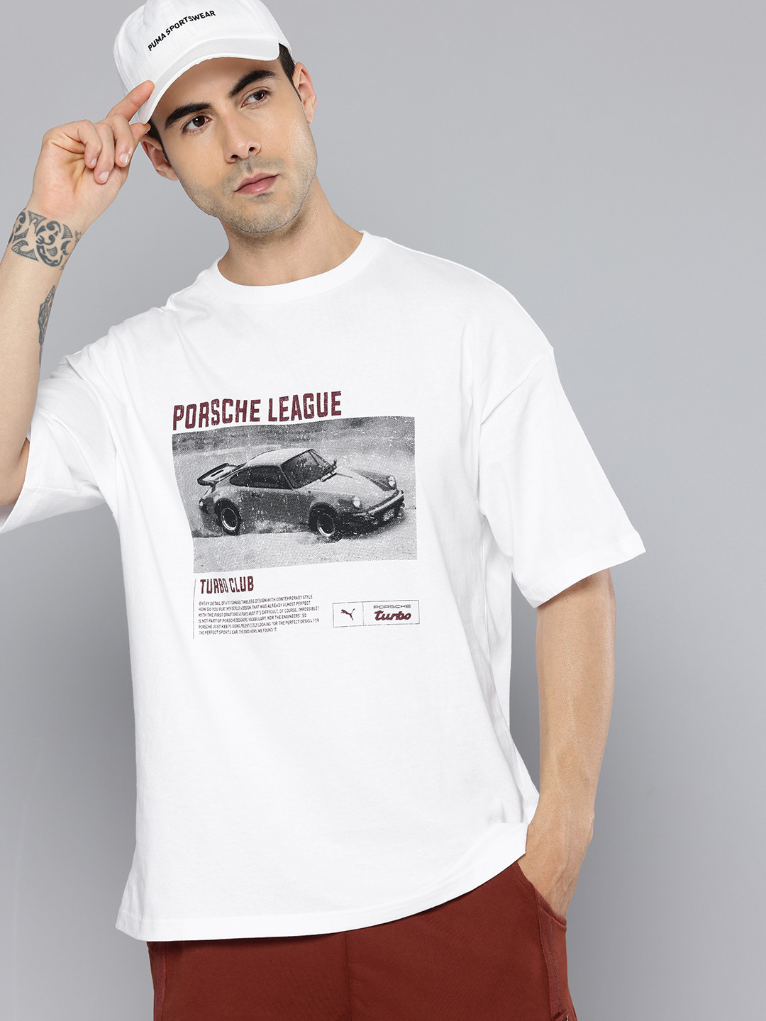 PUMA Motorsport Porsche Legacy Graphic Printed Pure Cotton Outdoor Oversized T-shirt
