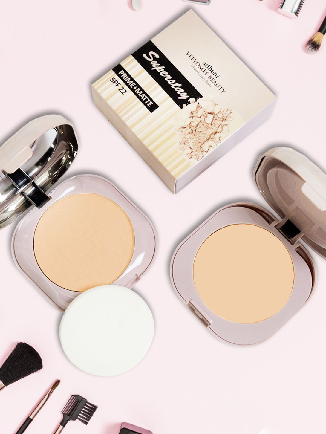 Adbeni Superstay Prime + Matte SPF22 Compact Powder - 20 g - Shade -02