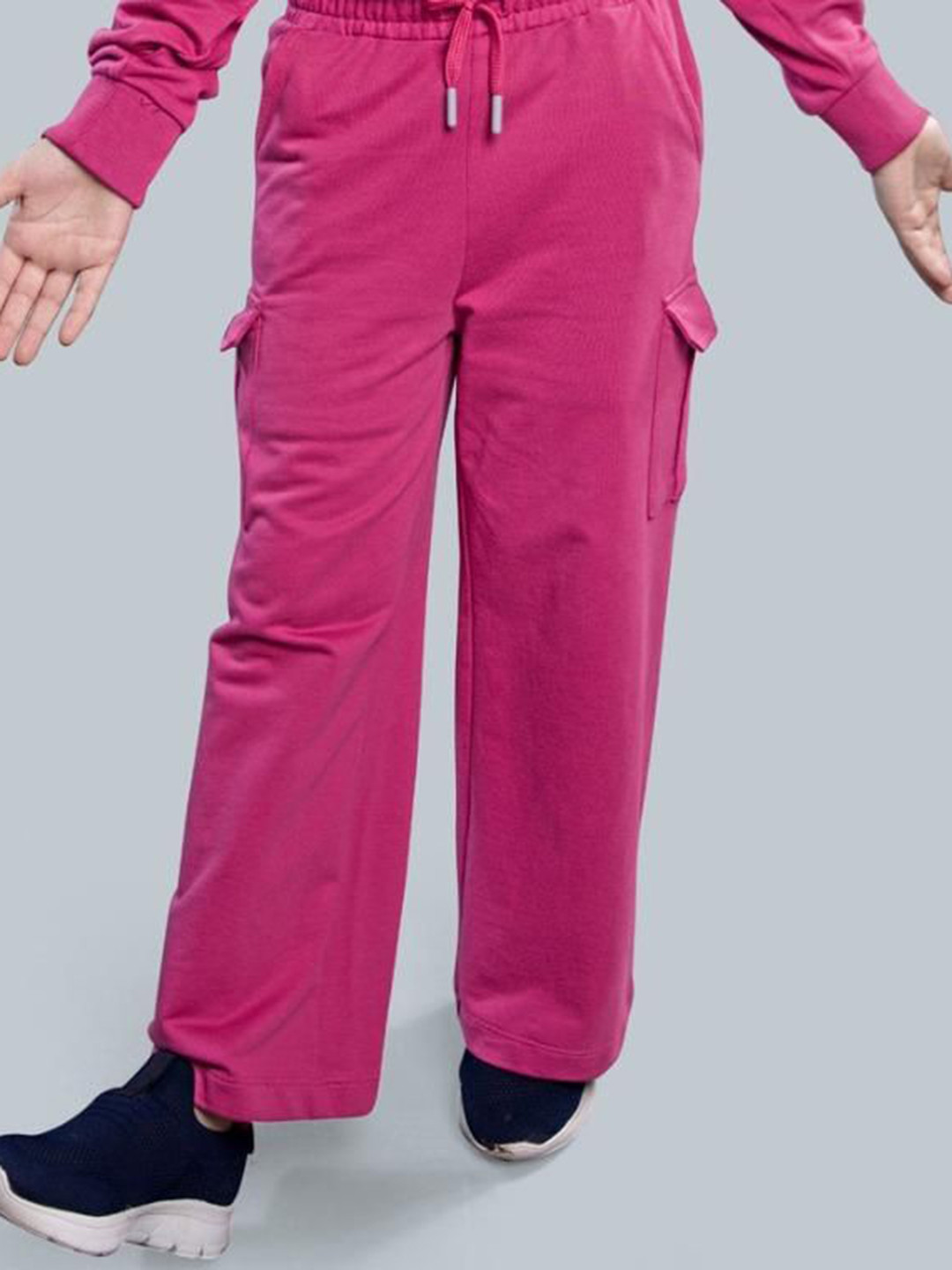 PLUM TREE Girls Wide Leg Cargo Pocket Pants