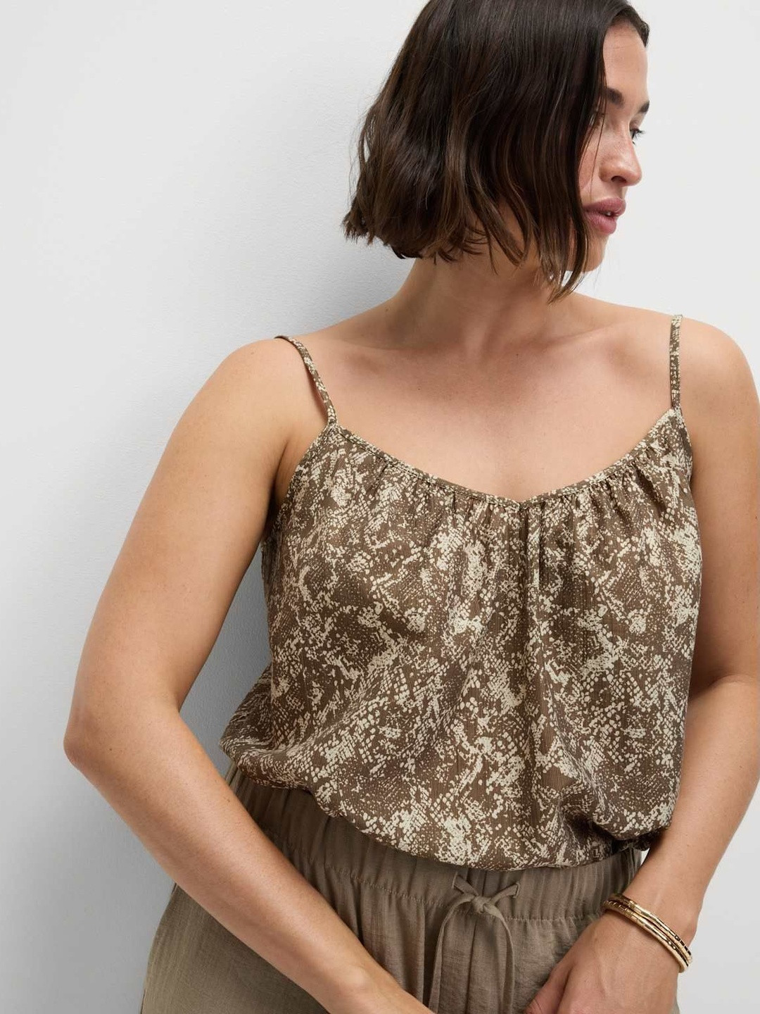 Marks & Spencer Lyocell Rich Printed Cami Top