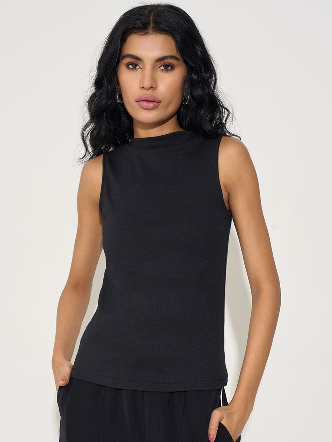 Honey by Pantaloons Women High Neck Vest Top