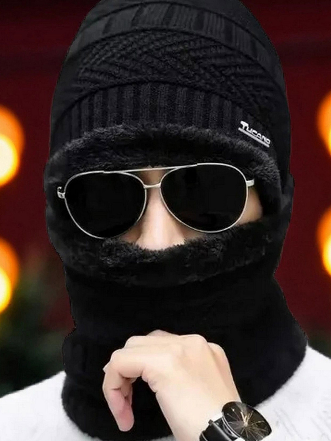 Infispace Unisex Beanie Cap With Neck Warmer