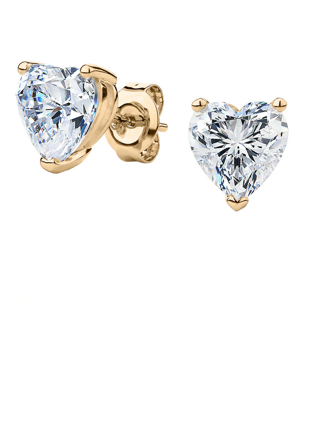 RAGABANDHA DESIGN STUDIO Women Gold-Plated Heart Studs Earrings