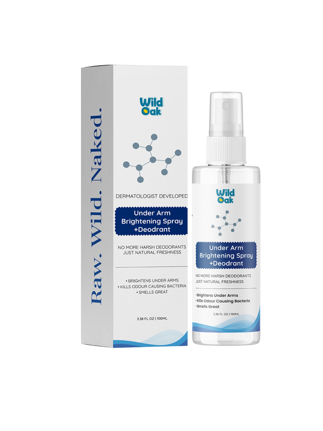 Wild Oak Under Arm Brightening Spray +Deodorant - 100 ml