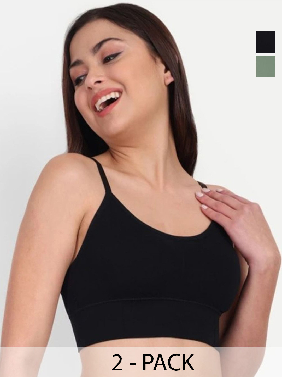 TERMINAX Pack Of 2 Full Coverage Lightly Padded Bralette Bras