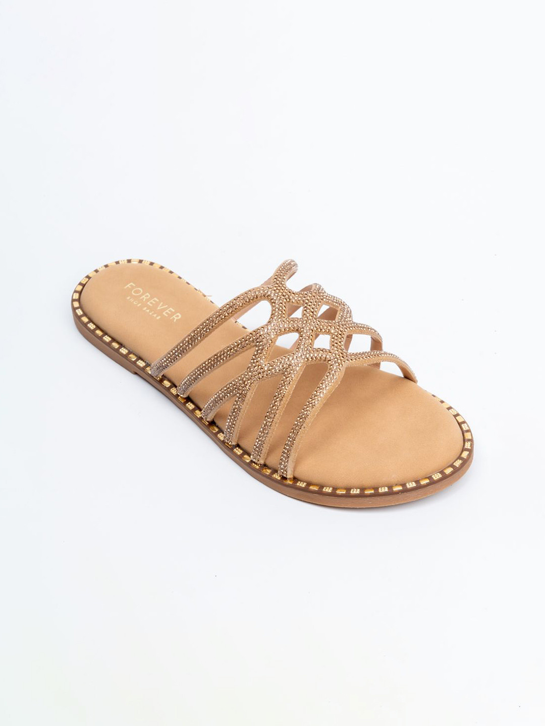 FOREVER SHOE BAZAR Women Embellished Open Back Flats