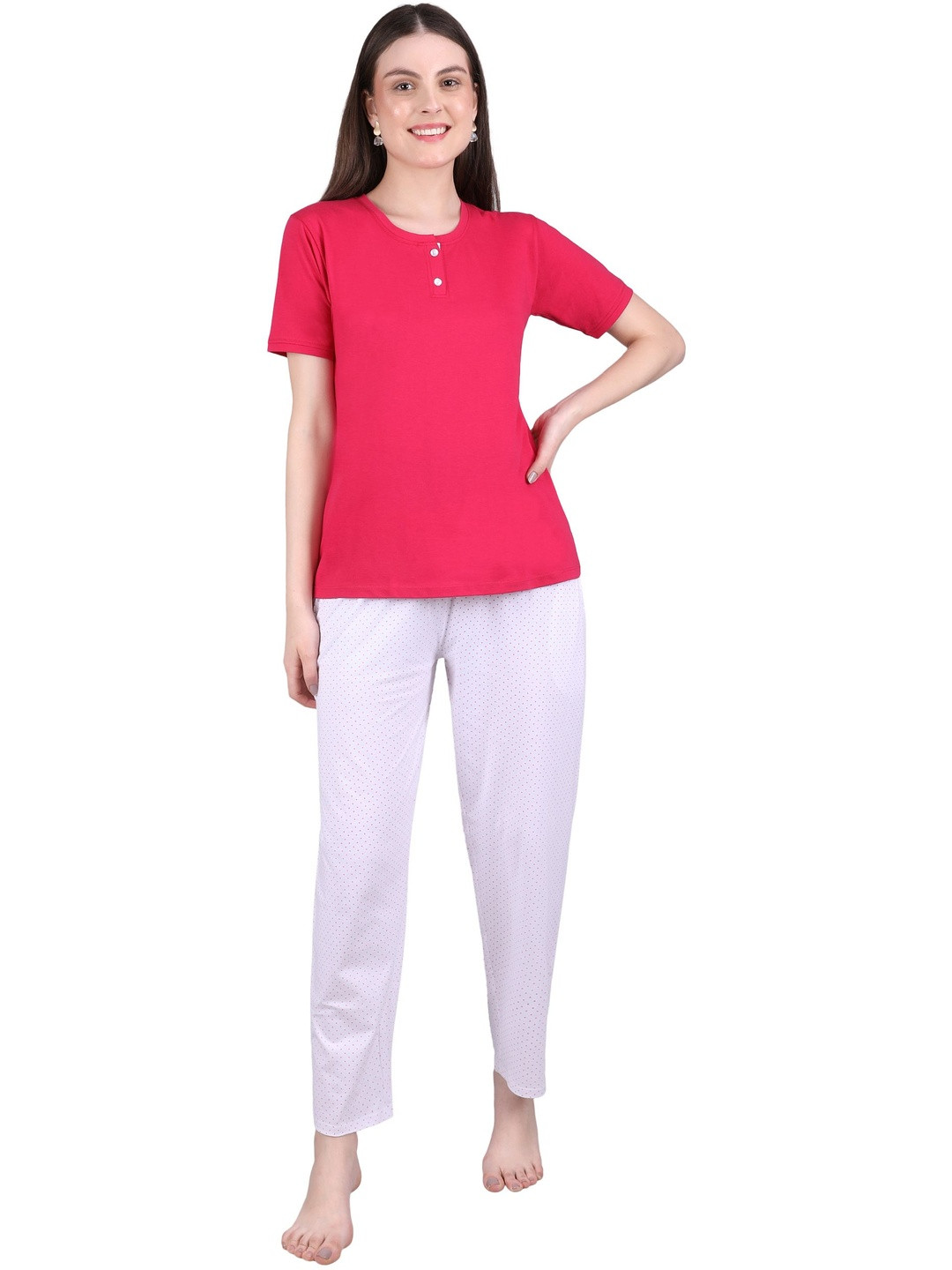 WOEMUR Women Classy Simple Night Suit