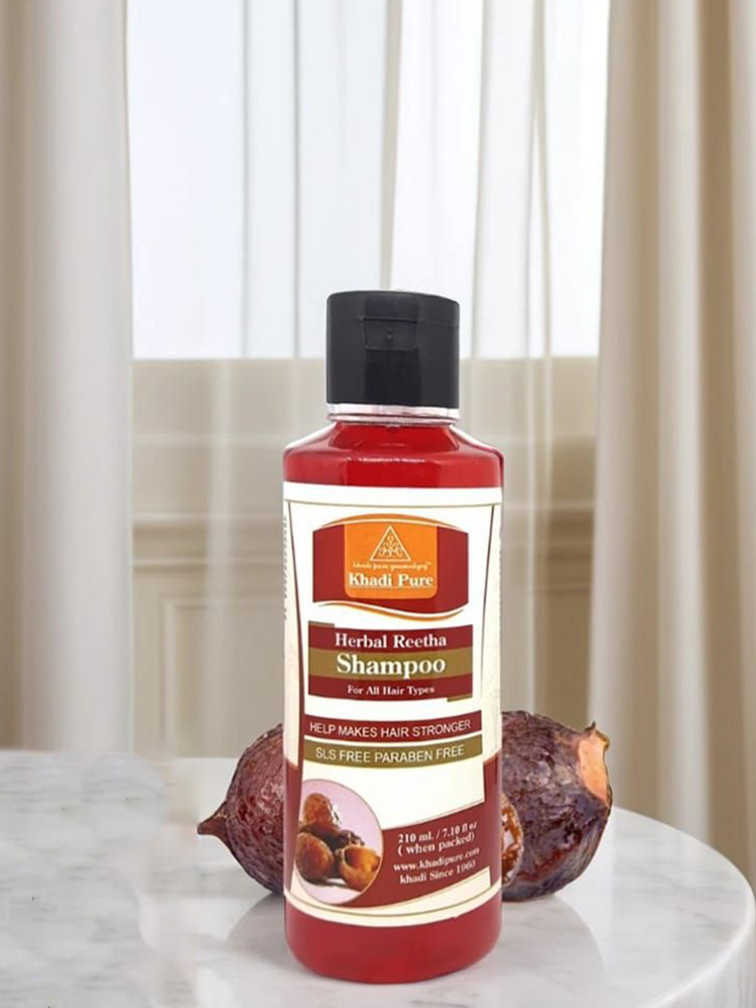 Khadi Pure Herbal Reetha Shampoo - 210 ml