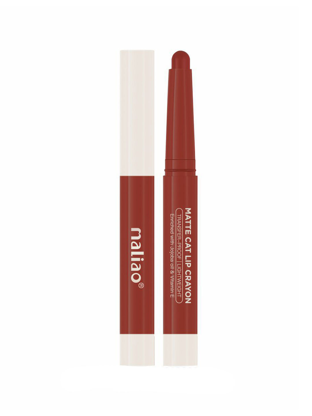 Maliao Matte Cat Transfer-Proof & Lightweight Lip Crayon 2.8g - Rouge - M11