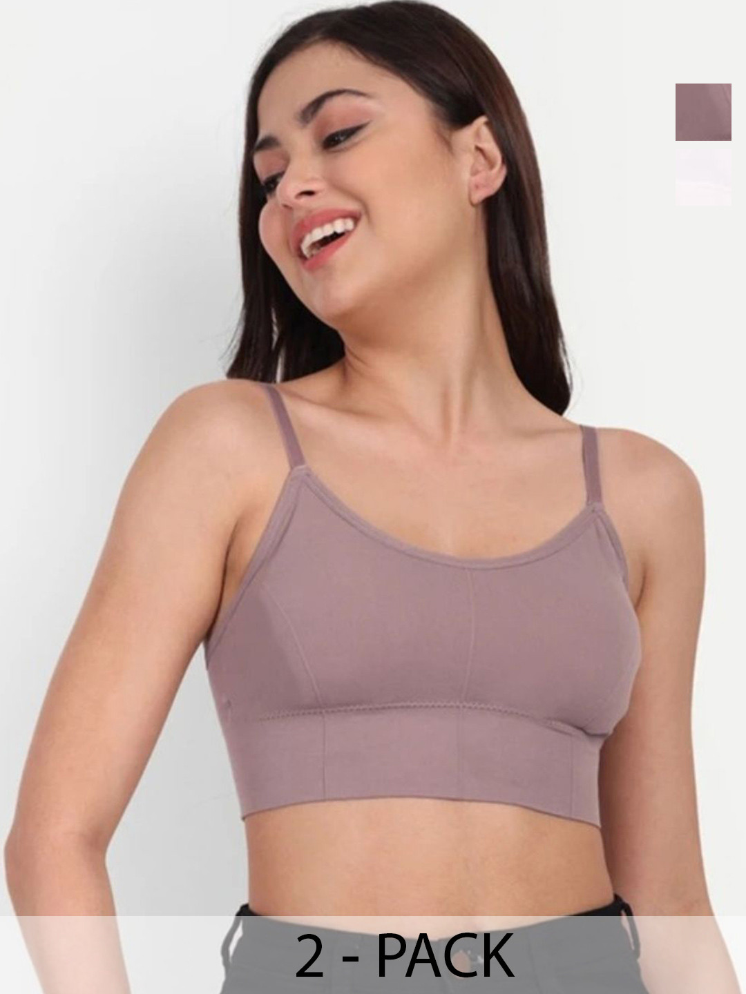 MOJDI POINT Pack Of 2 Full Coverage Lightly Padded Bras