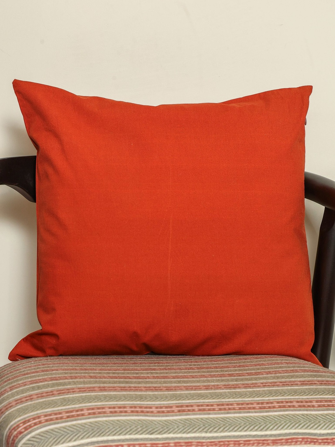 Sangria Rajasthani Mandana Series Solid Cotton Square Cushion Covers
