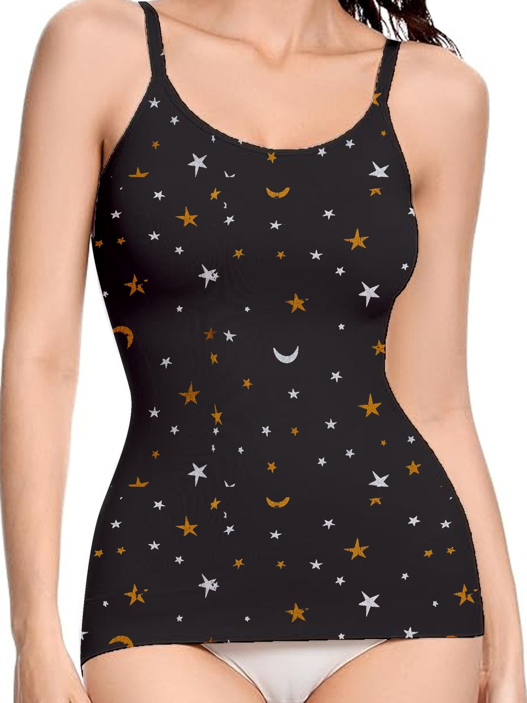 DIAZ Conversational Printed Cotton Corset Top