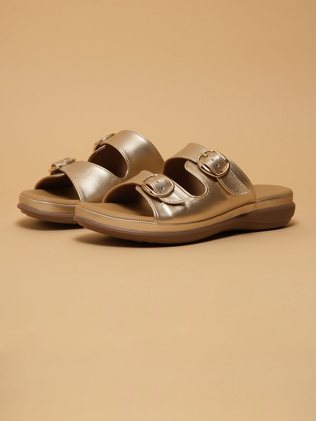 ERIDANI Women Doyel Buckle Strap Flats