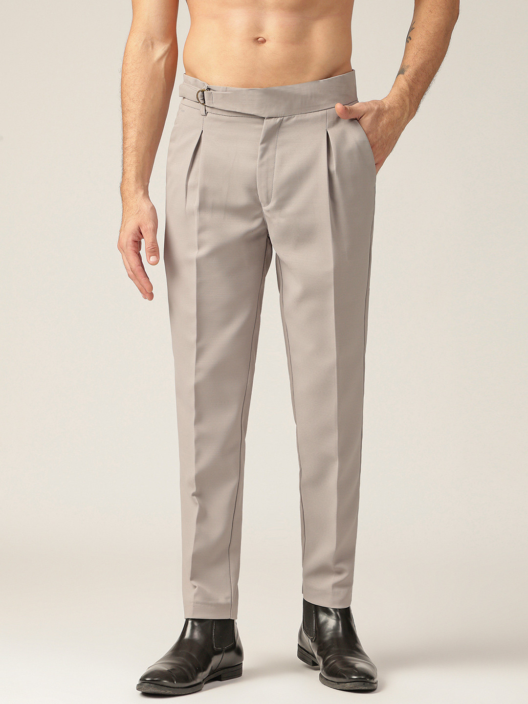 DENNISON Adjustable Fastening Neapolitan Casual Trouser