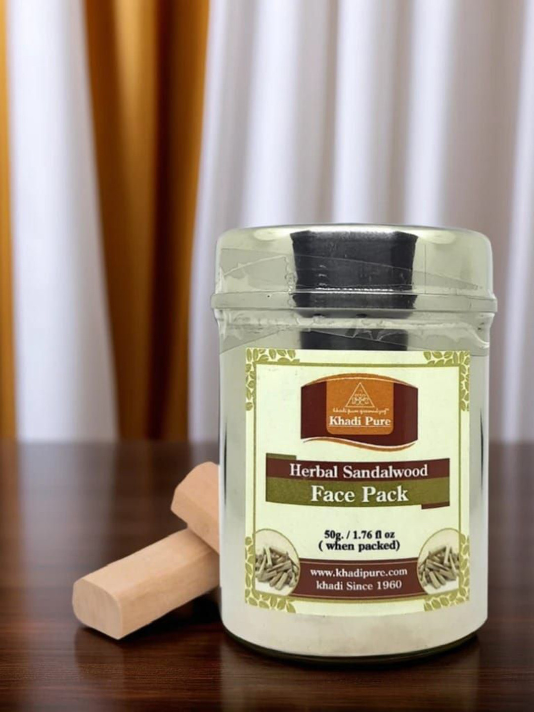 Khadi Pure Set Of 4 Herbal Sandalwood Face Pack For Radiant Skin - 50 g Each