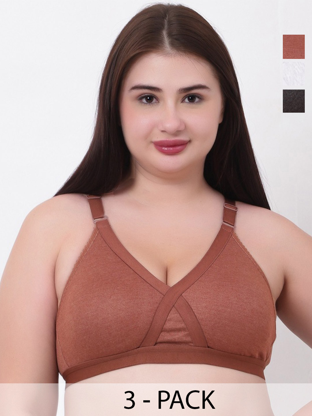 FUNAHME Women Multicolor Padded Full Coverage Everyday Bra